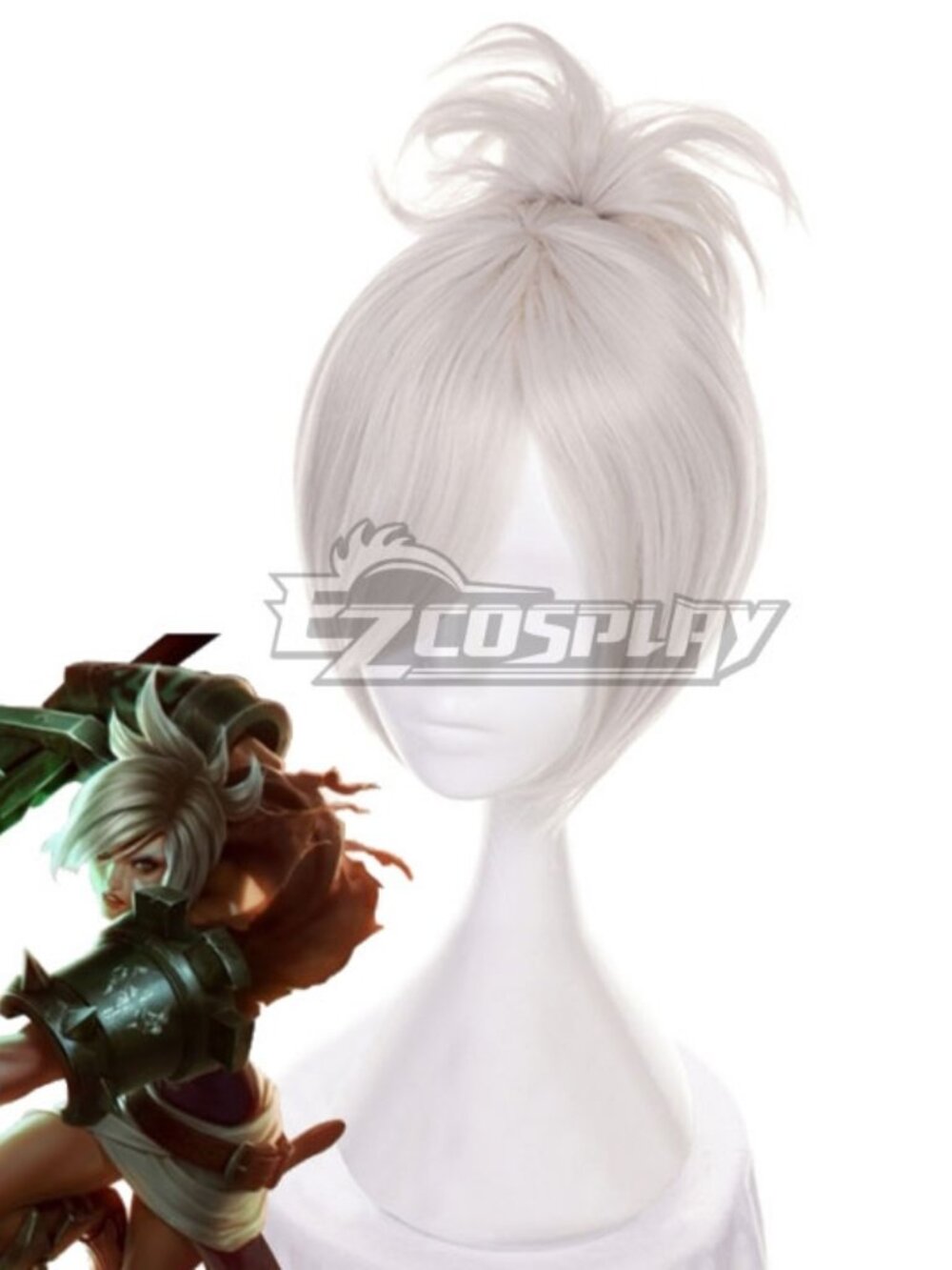 League of Legends LOL Riven White Cosplay Wig